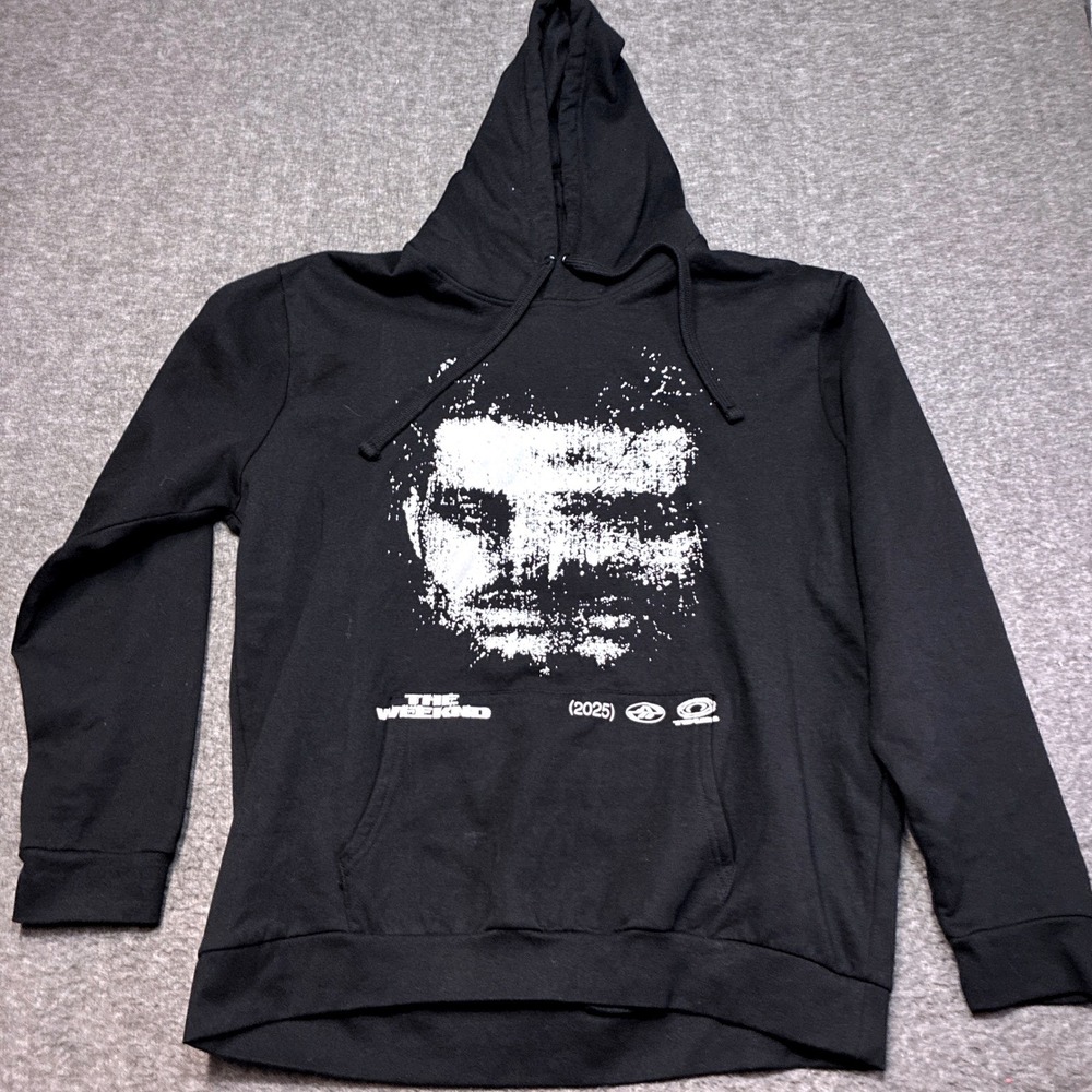 The Weeknd After Hours Til Dawn Tour Hoodie Mens XL Black Graphic Pullover